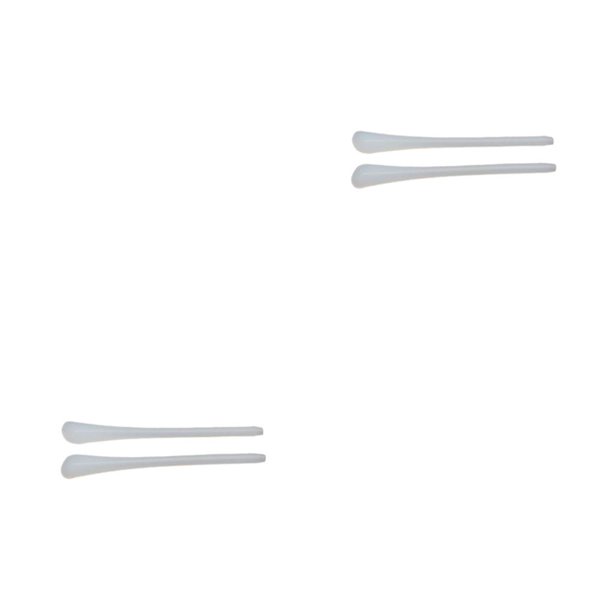 Qarigey 2 pares de soportes para piernas de anteojos, cubiertas universales coloridas para pies, accesorios elásticos cómodos para anteojos, Blanco 2piezas