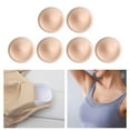 thumbnail image 4 of 3 pares de insertos de almohadillas para sujetador, copas deportivas cómodas y redondas con efecto push up, realzadores de pecho Piel, 4 of 9