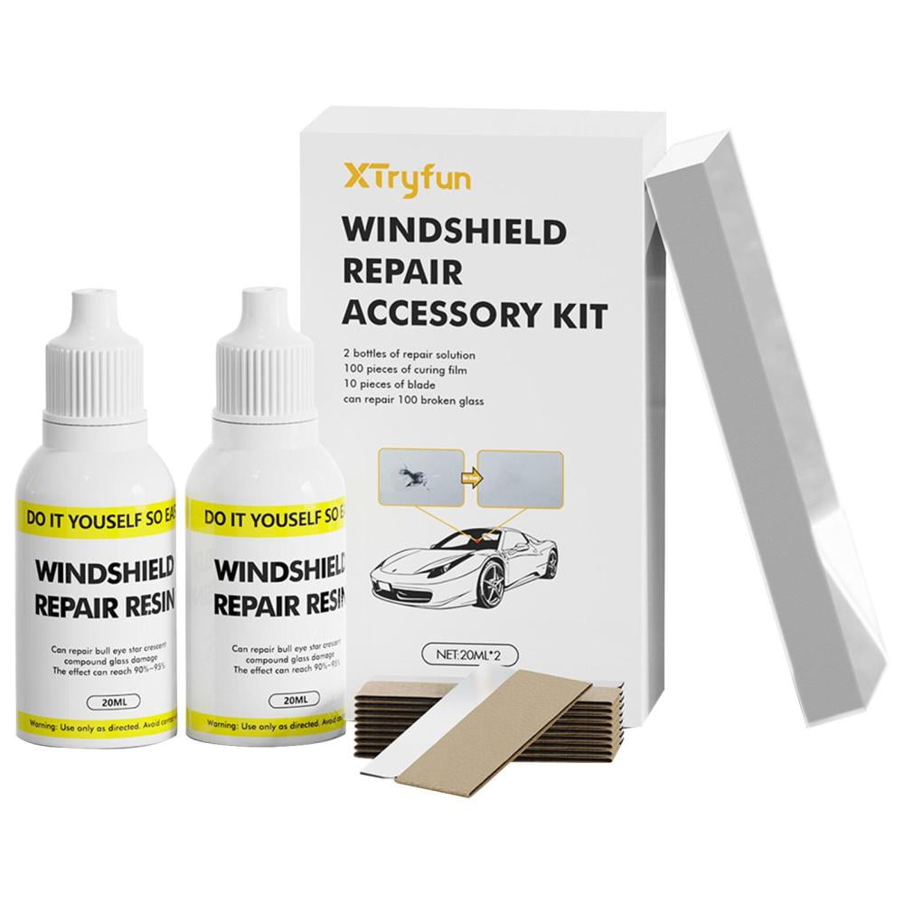 Windshield Crack Repair KitCar Repair Kit with Glass Repair Liquid