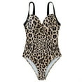 thumbnail image 2 of Neinkie Women Sexy Tummy Control One Piece Swimsuits Halter Push Up Bathing Suits, 2 of 7