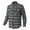 #A2 Black, variant on CYiJun Mens Plaid Shirts with Two Pocket Regular Fit Casual Long Sleeve Button Down Flannel Shirt,Navy S
