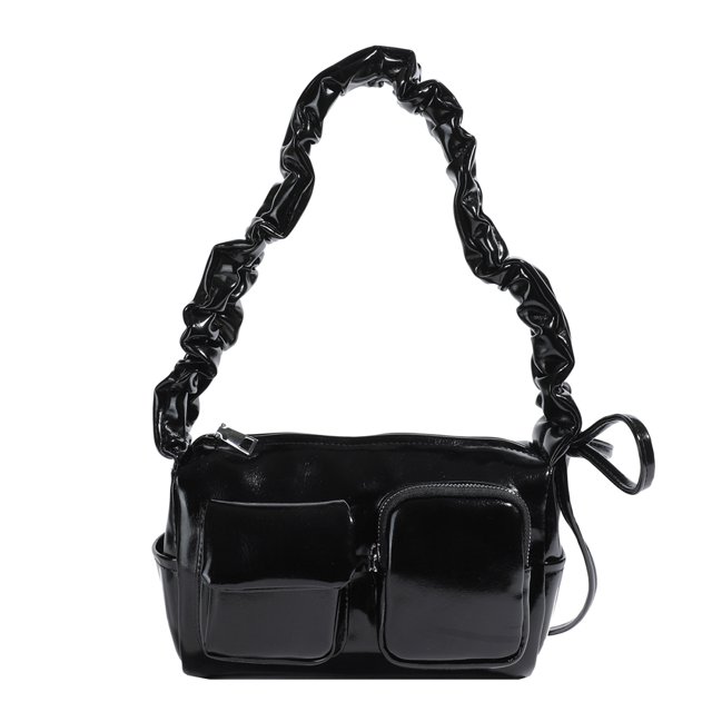 Bolso Hombro Cgtredaw Diseñador Lujo Cuero PU Y2k Axila con múltiples Bolsillos color sólido para Mujer compras 8,66x3,54x5,91 pulgadas