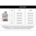 thumbnail image 3 of IWRICH Women's Short Sleeve Yoga Crop Tops Lightweight Slim Fit Stretchy Workout Shirts Casual Running Cute Basic Tank tops Black XXL, 3 of 5