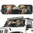 thumbnail image 2 of KUIFORTI Funny Sun Shade Windshield Cover Cute Cow Window Sun Visor for UV Rays & Heat Protection, Easy to Install, 2 of 6
