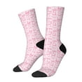 thumbnail image 1 of Lsque Ribbon Bow Printed Men's Crew Socks, Soft Durable Breathable Moisture-Wicking with Odor Control Cotton socks, 1 of 6