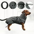 thumbnail image 4 of Unique Bargains Microfibre Dog Bathrobe Towel Dog Gown Washable Cat Gown Absorbent Bath Towel Quick Dry Pet Coat Gray S, 4 of 6