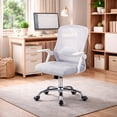 thumbnail image 4 of Ilios Innova | Silla de Oficina Ergonómica Gris con Respaldo de Malla Transpirable y Soporte Lumbar, Altura Ajustable, Base Resistente cromada con Ruedas 360°, Diseño Moderno, 4 of 9