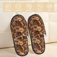 thumbnail image 2 of House Slippers for Women Men - Beautiful Ethnic African Women Lightweight House Shoes Fuzzy Slippers, Soft Slip-On Cozy House Slippers for Woman Indoor Outdoor, 2 of 7