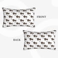 thumbnail image 4 of Kdxio Cotton Pillow Cases 20"x30" Pillowcases,Soft and Breathable Bedroom Pillow Cases-Dachshund Dog, 4 of 8