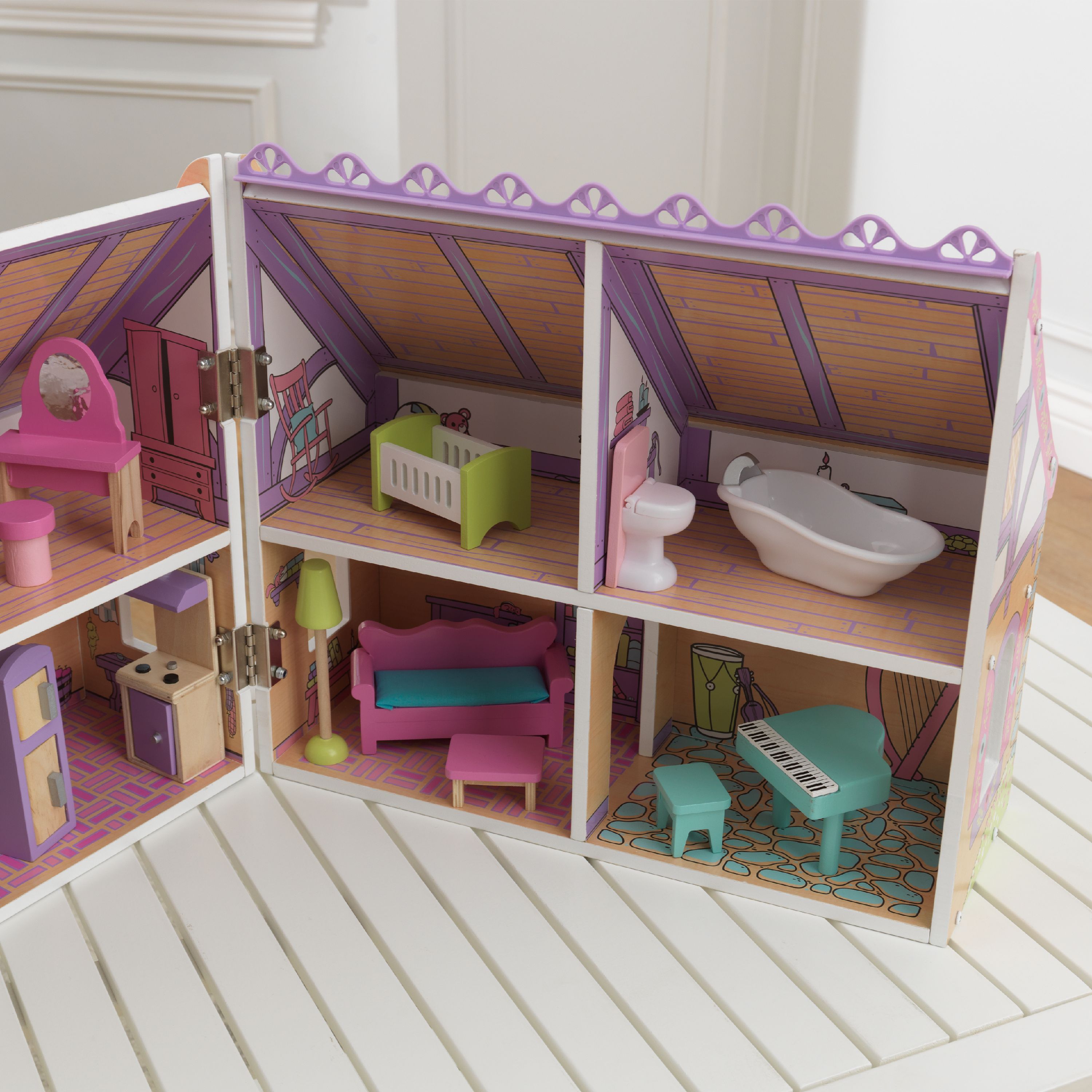 dollhouse that opens and closes