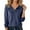 Navy, variant on Fgnfyis Womens T Shirts Fashionable Casual Lapel Solid Color Long Sleeved T Shirt Top Womens Long Sleeve Tops Dark Green XXL