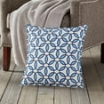 thumbnail image 2 of Greendale Home Fashions 20" x 20" Blue Rings Cotton Canvas Decorative Pillow, 2 of 4