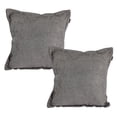 thumbnail image 1 of Cojin Decorativo Cuadrado Set de 2 Niz Gris Oscuro, 1 of 4