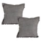 thumbnail image 1 of Cojin Decorativo Cuadrado Set de 2 Niz Gris Oscuro, 1 of 4