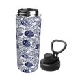 thumbnail image 2 of Daiia Blue Fish1 Printed 18 OZ Sports Insulated Kettle Drinking Cup Water Bottle Stainless Steel Kettle Portable Cup For Gym, 2 of 7