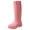 Pink, variant on Women Stylish Rain Boots Waterproof Rubber Boots Durable Slip Resistant Muck Boots Tall Water Fishing Shoes Comfort Knee High Work Outdoor Gardening Farming