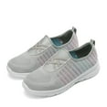 thumbnail image 5 of Siilsaa Womens Walking Sneakers Wide Width Slip-On Sneaker Grey,7.5, 5 of 5
