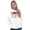 thumbnail image 3 of I Wear Pink For The Cure Warrior Hoodie Sweatshirt Women Brisco Brands M, 3 of 6