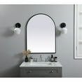 thumbnail image 2 of Elegant Decor Metal Frame Arch Mirror 27x36 Inch in Black, 2 of 3
