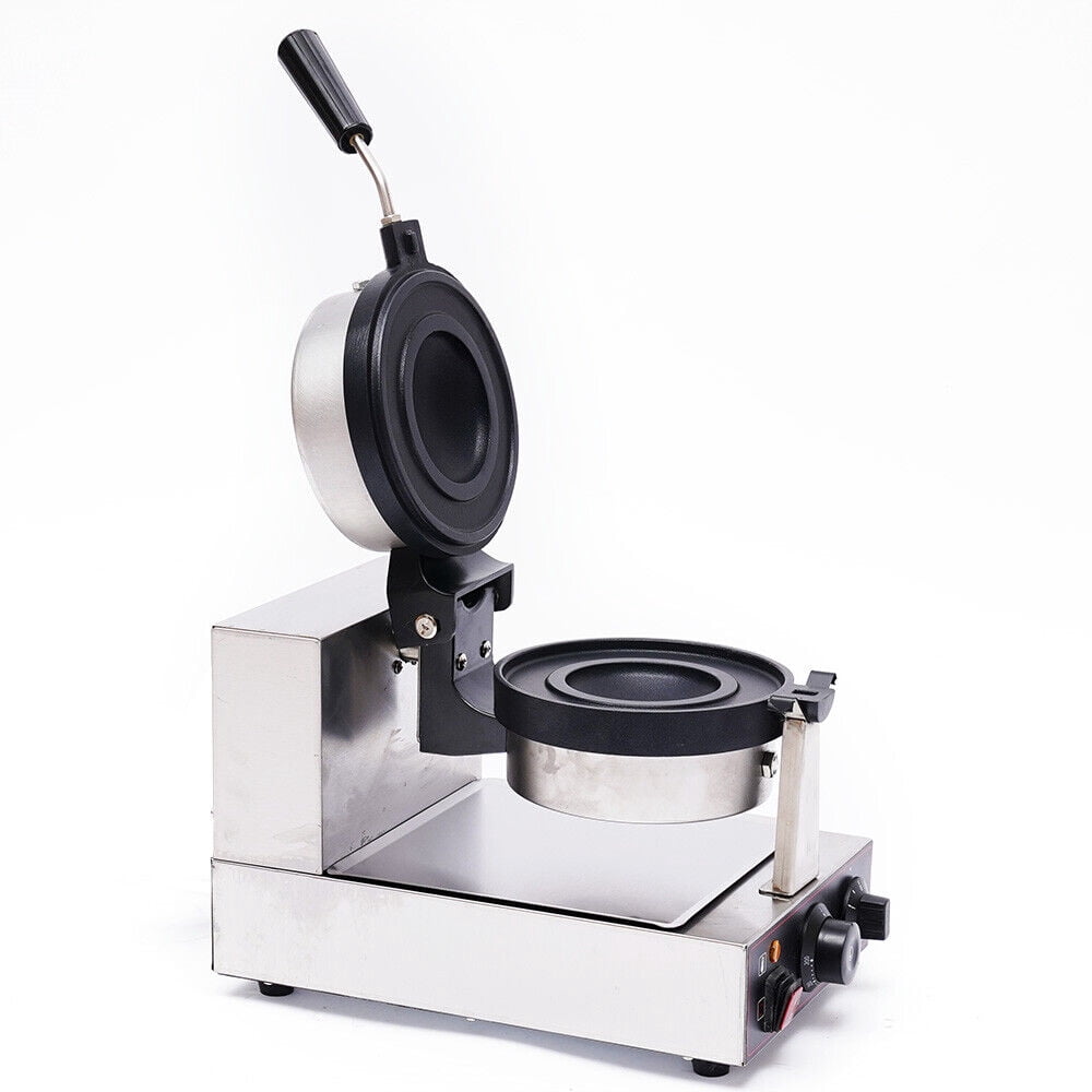 Miumaeov 1000W Electric Burger Waffle Maker Machine Commercial Non Stick Panini Hamburger Press Baking Machine