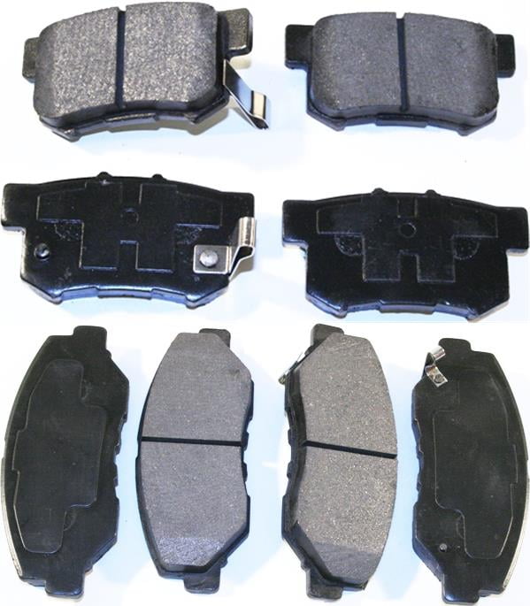 Front And Rear Ceramic Brake Pads For 2003 2004-2009 2010 2011 Honda Element