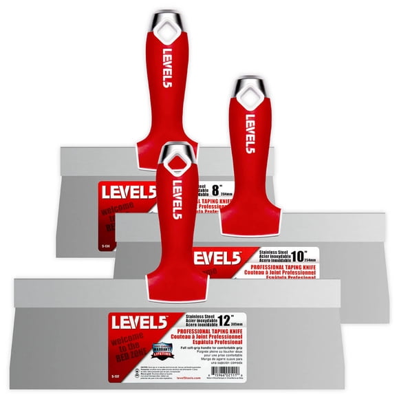 Level 5 Stainless Steel Taping Knife Set 5-619