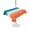 Orange Blue, variant on Outdoor Tablecloth with Umbrella Hole for Patio/Picnic/Party/Camping, Orange Blue Teal Ombre Waterproof Table Cloth Rectangle Table Cover Washable, Contemporary Abstract Gradient (54"x 80")