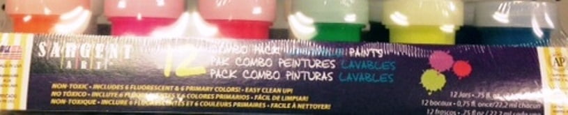 Sargent Art Washable Combo, 12 Count