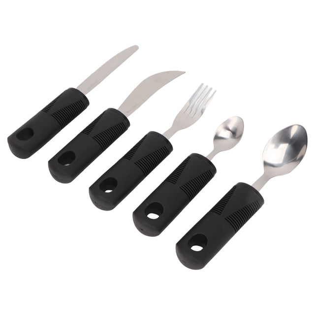 Elderly Adaptive Utensils, Adaptive Spoons Knife Professional Ergonomic Portable Safe For Home