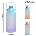 thumbnail image 2 of Botella de agua Motivational de 2 litros, 2000 ml, sin BPA y pajita, 2 of 2