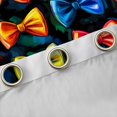 thumbnail image 4 of Homewish Kawaii Bow Blackout Curtains Set of 2 (52x84 Each),Cute Cartoon Bowtie Window Curtains,Multicolor Bowknot Curtains and Drapes For Girl Teens,Super Cozy Room Decor, 4 of 6