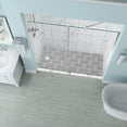 thumbnail image 4 of Aston SDR965EZ-CH-6527-10 Belmore 64.25-65.25 x 72 in. Frameless Hinged Shower Door in Chrome, 4 of 7