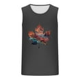 thumbnail image 4 of Runfenguu Mens Tank Tops Summer Mesh Tank Top Men Men Casual Fashion Sleeveless Printing Pullover Round Neck Sports Tank Nursing Tank Tops, 4 of 5