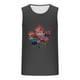 thumbnail image 4 of Camiseta sin mangas de cuello redondo para hombre, informal, a la moda, sin mangas, con estampado, cuello redondo, deportiva, de poliéster, 4 of 5