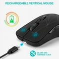 thumbnail image 5 of Visland Wireless Bluetooth Mouse Slim Dual Mode 2 4GHz 3 Adjustable DPI 6 Buttons Rechargeable Silent Bluetooth Wireless Mouse with Adapter for Laptop iPad OS and Above, 5 of 8