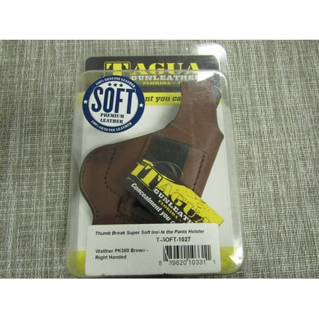 Tagua T-soft-1027 Walther Pk380 Brown/right Hand Thumb Break Super Soft Inside The Pants