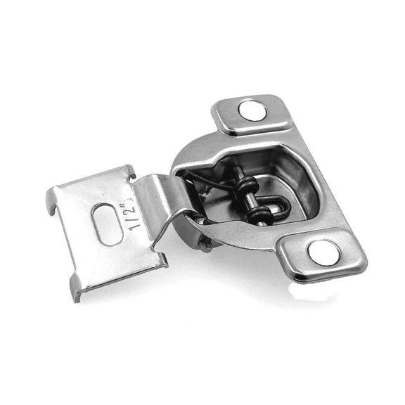20 Pcs (10 Pairs) - 1/2" Overlay Face Frame Concealed Cabinet Door Hinges Household