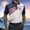 White, variant on Laipiong USA Short Sleeve Polo Shirt For Men Flag Print Patriotic Golf Top For Independence Day Wear
