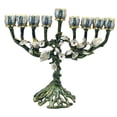 thumbnail image 1 of Candelabro tradicional para menorá, soporte para velas, centro de mesa para hogar, candelabro para Hanukkah, para repisa, inauguración de, 1 of 9