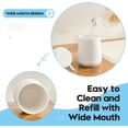 thumbnail image 6 of LZLINGMEI Foaming Hand Soap Dispenser Plastic,Modern Minimalist Style for Bathroom & Kitchen Countertop Refillable, 6 of 12