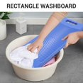 thumbnail image 3 of Plastic Rectangle Washboard Wash Clothes Board 50cm long red, green, blue random, 3 of 5