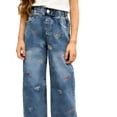 thumbnail image 4 of YUEHUA jeans for girls size 8, Girls Straight Leg Denim Jeans Classic Casual Trousers With Comfort Stretch For Everyday Play And School, 4 of 4
