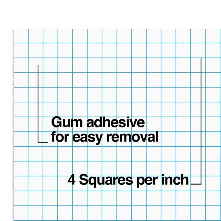 Staples Graph Pads, 8.5" x 11" White, 4 Squares/Inch, 6 Pack photo 5
