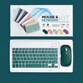 thumbnail image 4 of MesaSe Wireless Keyboard and Mouse Combo  Chargeable Up to 30 Days  2.4 GHz  Compact Mouse  with Shortcut Keys  Compatible with IOS  Android  TV  Windows  Laptop  PC  Green, 4 of 14