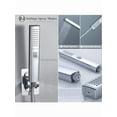 thumbnail image 3 of 1Set High Pressure Square Rain Shower Head & Handheld Spray Combo | 78" Stainless Steel Hose, 3-Way Diverter, Adhesive Holder | Dual Shower Kit for Bathroom | Decor & Accessories, 3 of 15