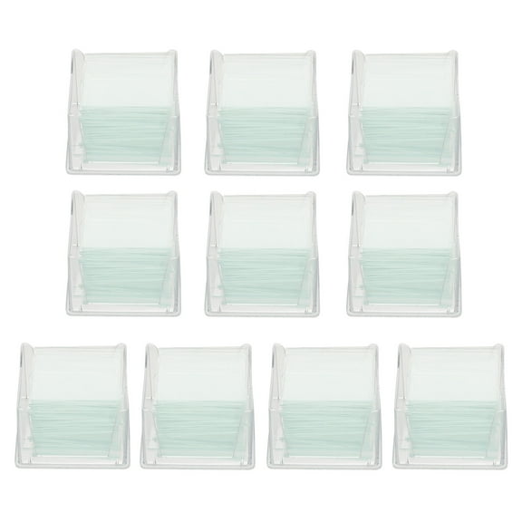 HERFIER 1000 Pcs/10 Boxes Blank Microscope Square Cover Glass for Optical Microscope 1.18x1.18x0.79in