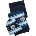 thumbnail image 1 of Club Room Men’s Bulldog Hat & Scarf Set (Blue Navy), 1 of 3