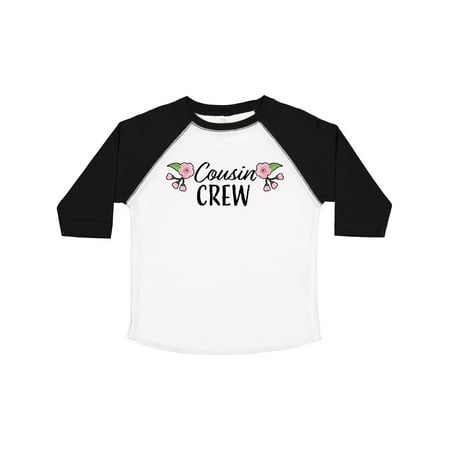 

Inktastic Cousin Crew with Flowers Gift Toddler Toddler Girl T-Shirt