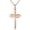 14K ROSE GOLD, variant on Soleilie 925 Sterling Silver Cross Necklace for Women Infinity Necklace 14K Rose Gold Plated Necklaces