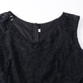 thumbnail image 6 of Elegant Plus Size Party Dress For Women V Neck Sleeveless Lace High Waist Formal Evening Gown, 6 of 8